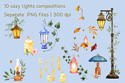 Watercolor Soft Ligts collection, a Decorative Illustration by Aurella Art (Thumbnail 4 of 13)