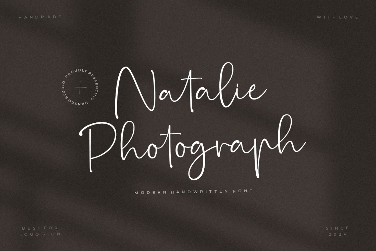 Natalie Photograph Font, a Handwritten Font by Burhan Afif (Photo 1 of 10)
