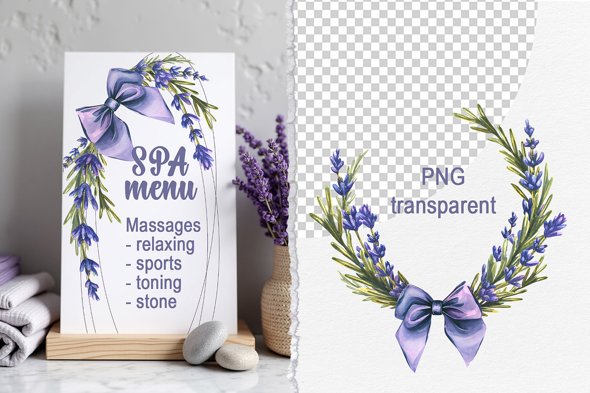 Lavender Spa Watercolor Set, an Illustration by NATASHA CHU (Photo 13 of 19)