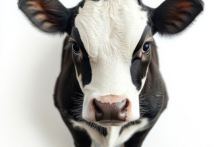 Adorable Black and White Calf Close, an Animal Photo by Pixeness