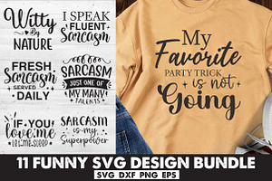 Funny SVG bundle, an Illustration by Libby Wishes