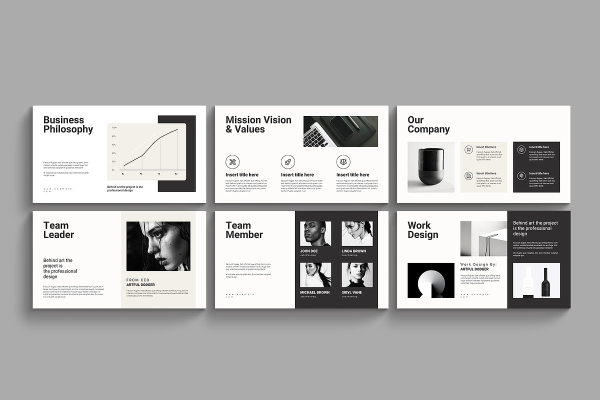Creative Minimal Presentation preview 4