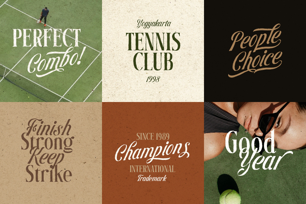Rusty Court Rough Font Duo, a Serif Font by Letterhend Studio (Photo 5 of 9)