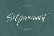 Silperiment – Stylish Handwritten, a Handwritten Font by BrandSemut (Thumbnail 1 of 11)