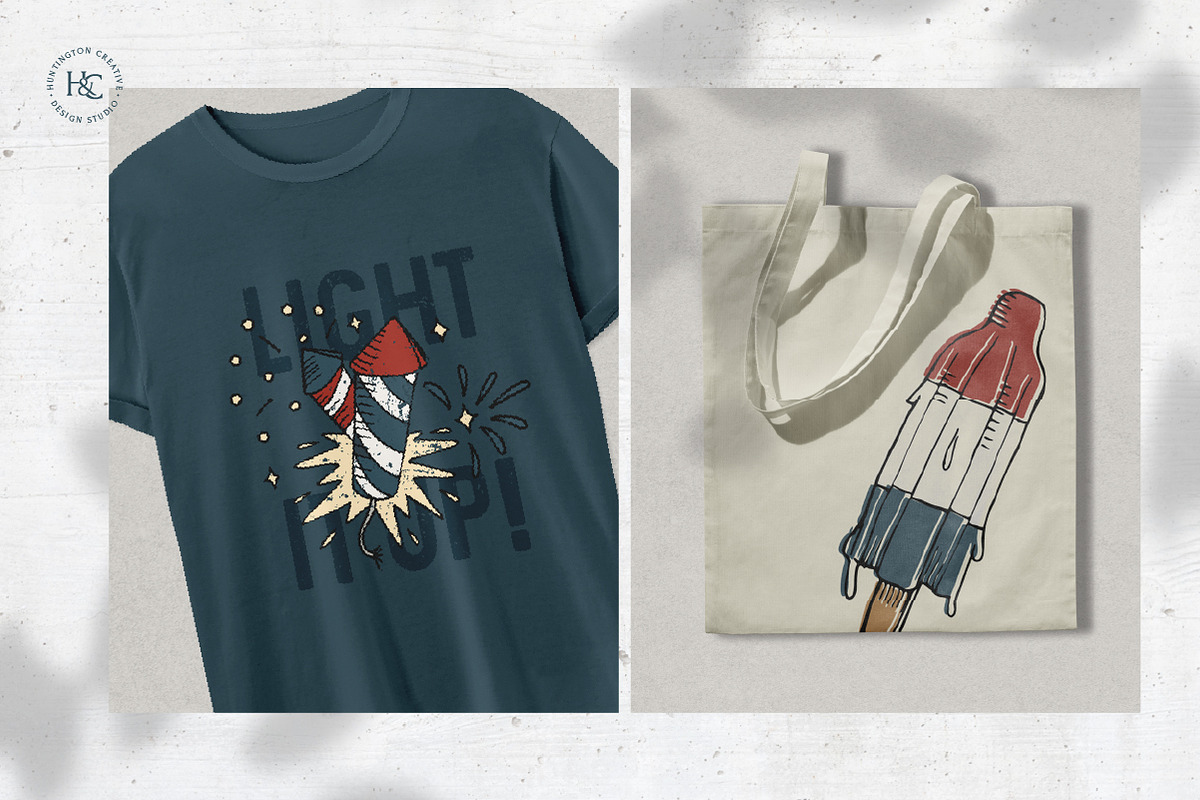 4th of July Hand Drawn Images, a Seasonal Illustration by H&C Drawings & Designs (Photo 9 of 15)