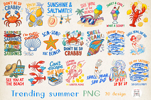 Summer Trending PNG Bundle