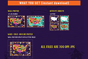 Halloween USA Map Printable Bundle, an Education Illustration by AdrianDragne (Thumbnail 6 of 11)
