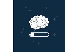 White tired brain, a Texture Illustration by Vector Creator