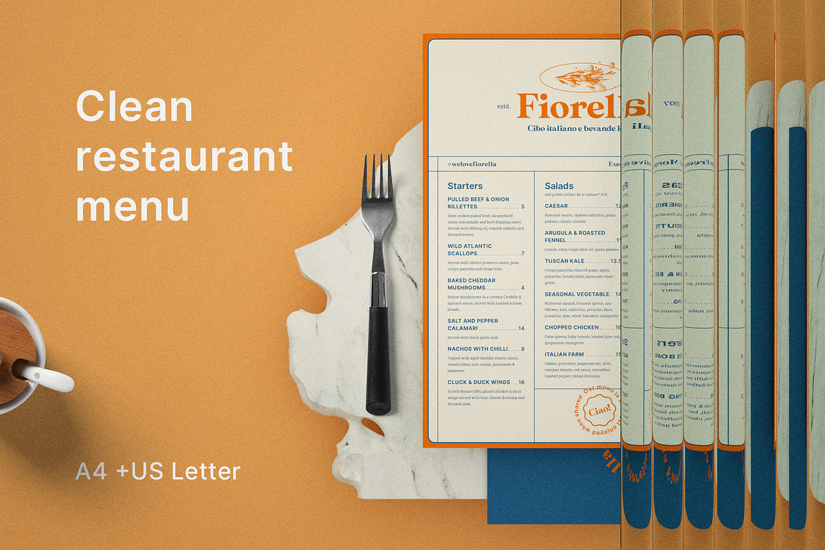 Restaurant Menu Design, a Brochure Template by BigWeek (Photo 1 of 4)