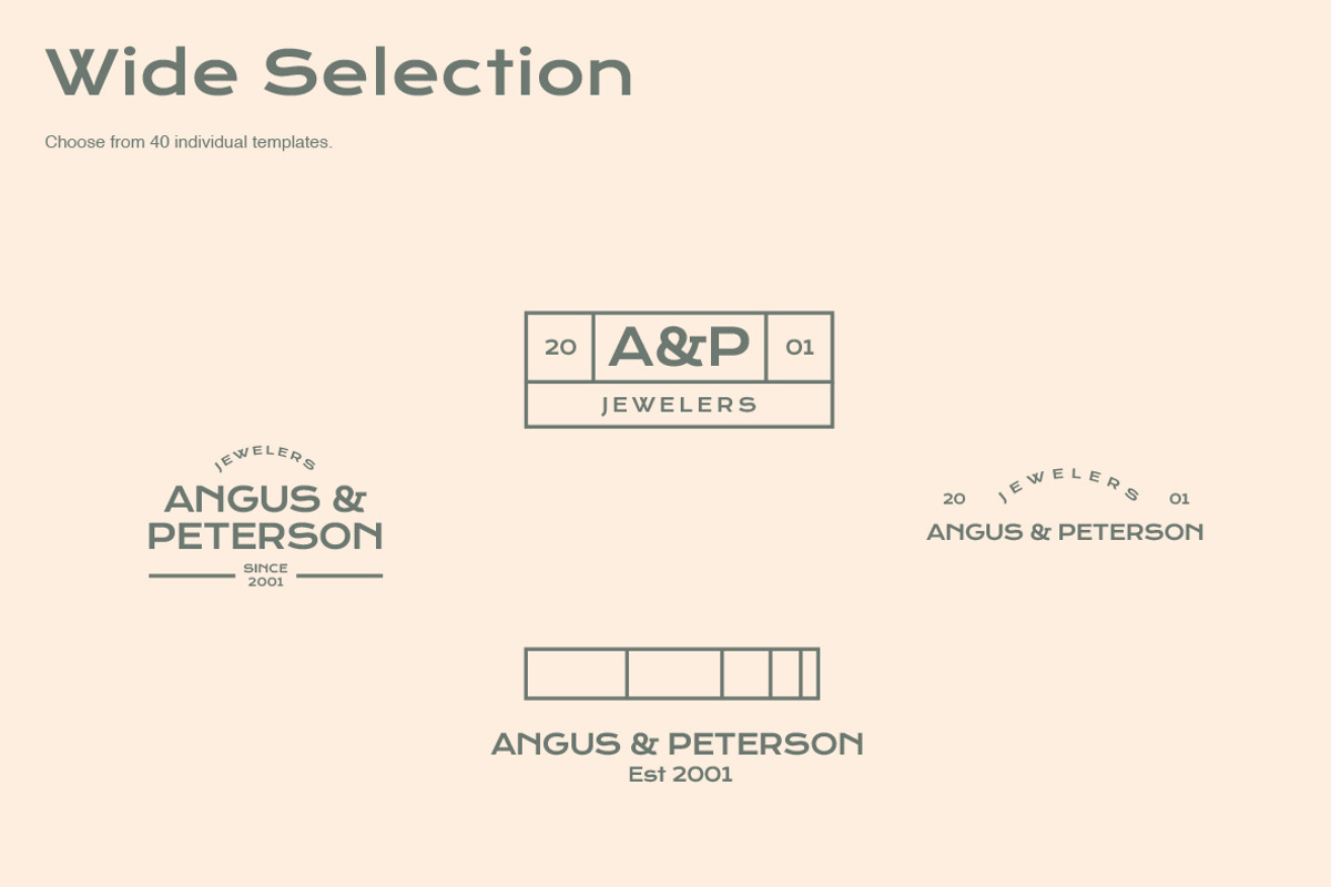 Minimalist Logo Templates, a Branding & Logo Template by ClayStudio (Photo 16 of 16)