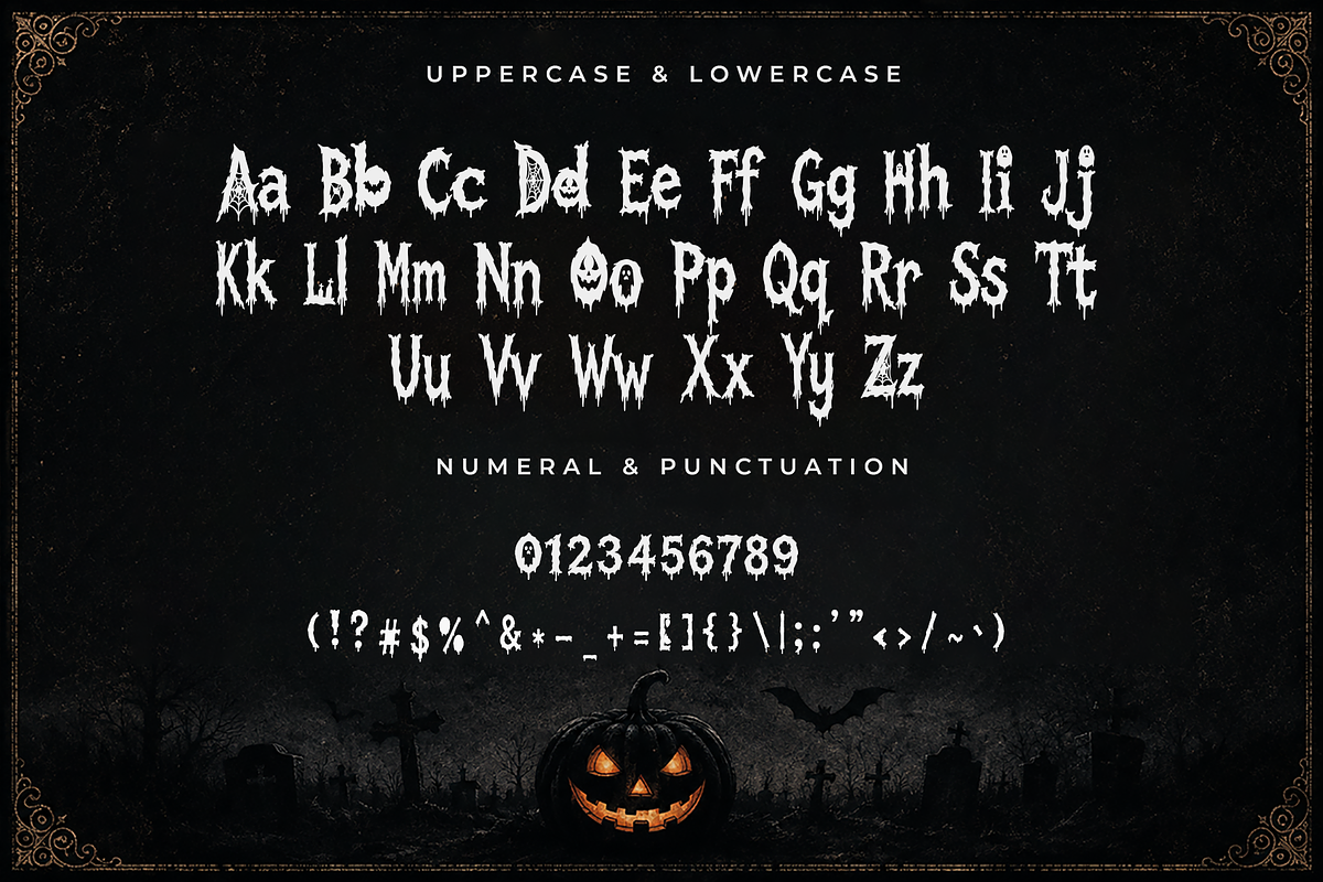 Nighthowl - Halloween Display Font, a Blackletter Font by overlaytemplates (Photo 4 of 5)