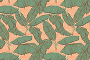 Tropical palm leaves patterns, a Pattern Graphic by Julia Bilenko (Thumbnail 5 of 7)