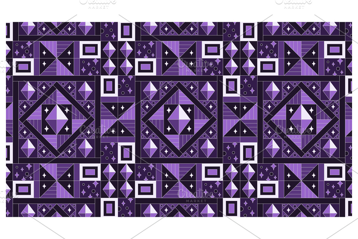 Geometric Seamless Patterns, a Pattern Graphic by Creative Backgrounds (Photo 1 of 7)