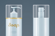 Soap / Gel bottles mock-up set, a Cups & Container Mockup by Vectorminator (Thumbnail 2 of 2)