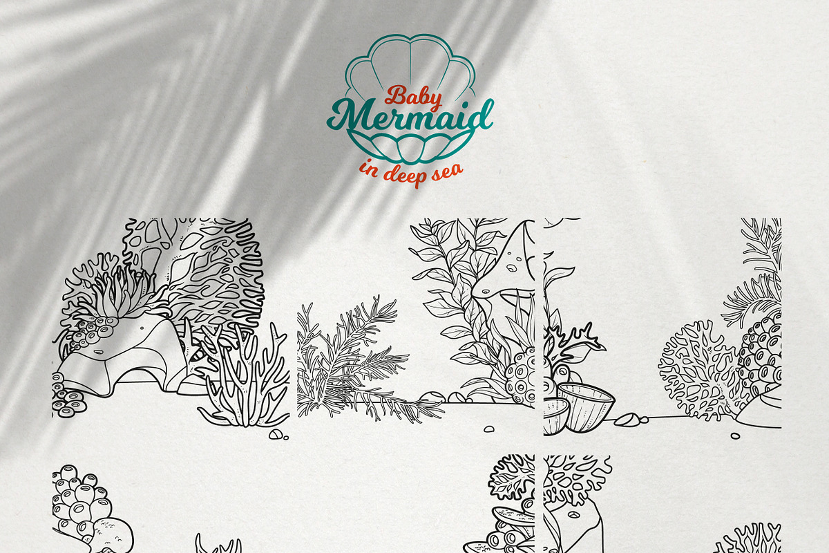 Baby mermaid in deep sea, an Illustration by Azuzlikus (Photo 10 of 11)