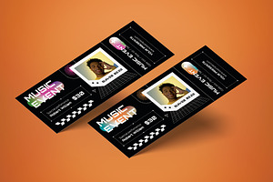 Ticket Music Event, a Card Template by graphicook