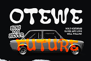Bowe Glued - Liquid Display Typeface, a Handwritten Font by Ideal Eksis (Thumbnail 6 of 8)