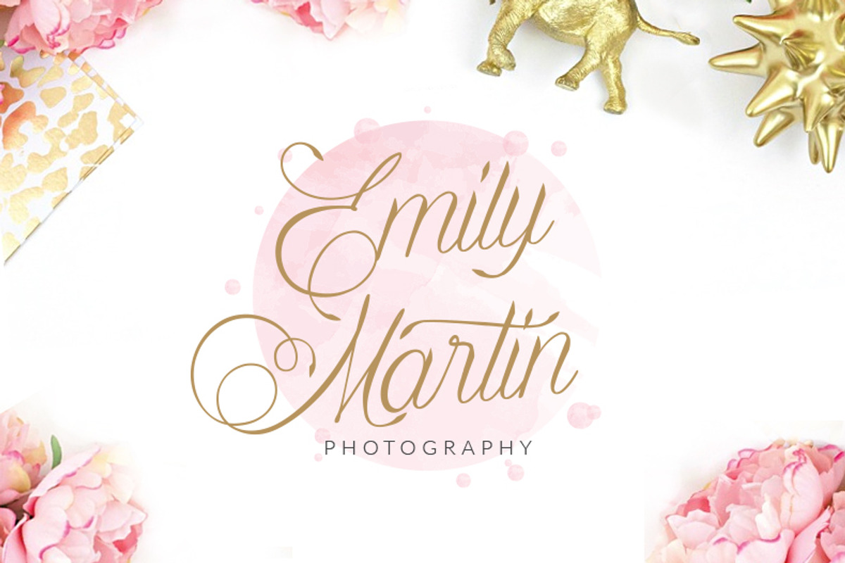 Beautiful Watercolor Logo, a Branding & Logo Template by DesignLux (Photo 1 of 3)