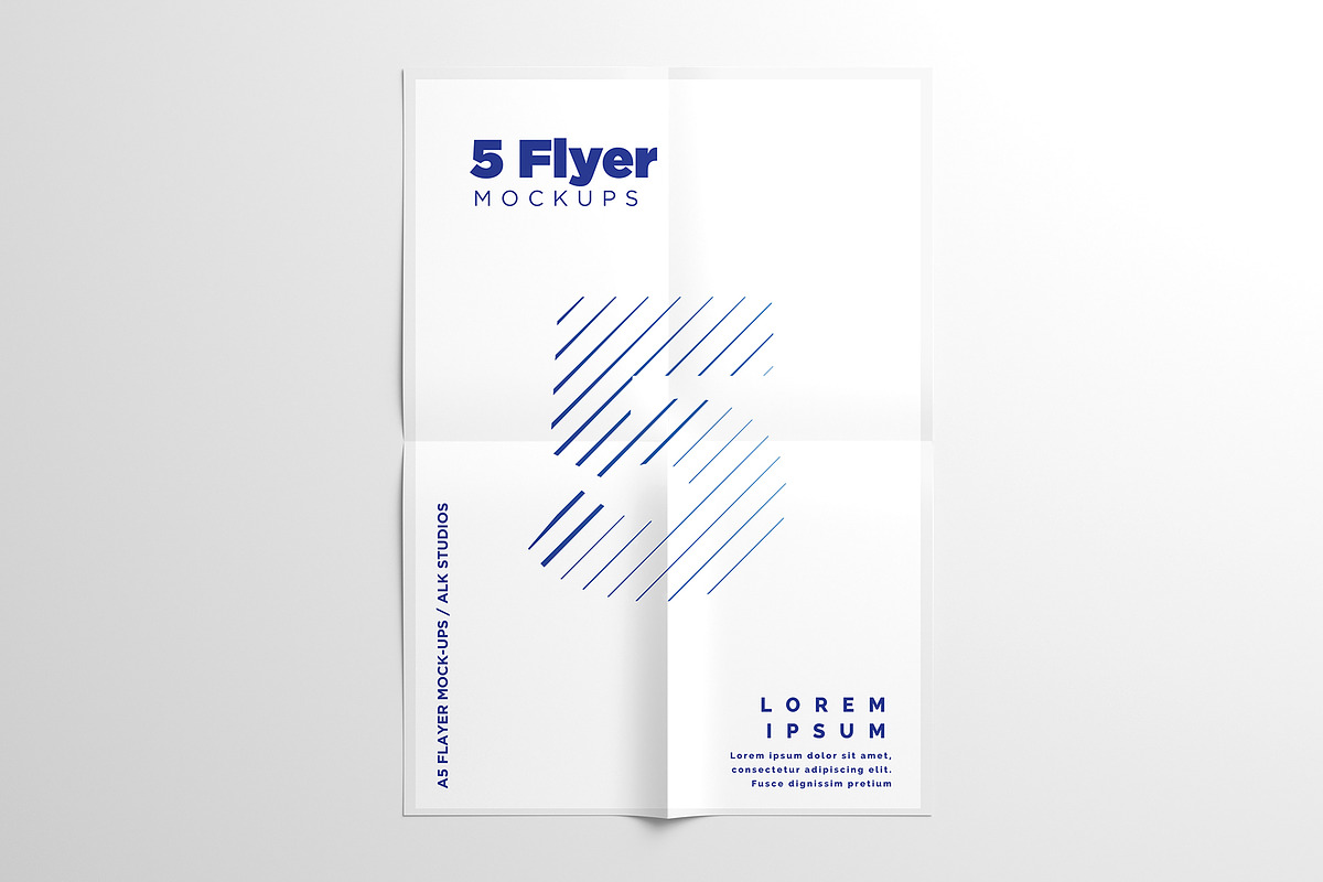 A5 Flyer Mock-Ups, a Print Template by AlkStudio (Photo 11 of 13)