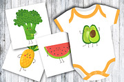 Fruits and vegetables set, an Education Illustration by KVIO (Thumbnail 4 of 6)