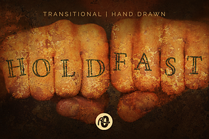 Hold Fast: hand drawn font