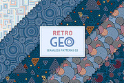 Retro Geo 02, a Pattern Graphic by Crystal Line (Thumbnail 1 of 7)