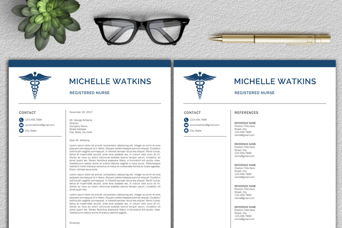 Medical Resume | Nurse CV, a Resume Template by Klamp Studio (Photo 7 of 7)