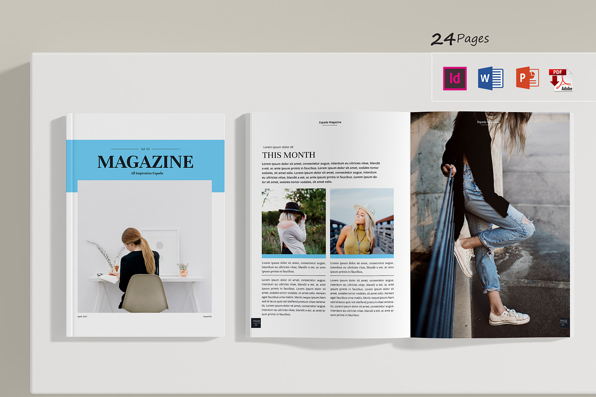 Magazine | Word & InDesign, a Magazine Template by obidullah_01 (Photo 1 of 13)