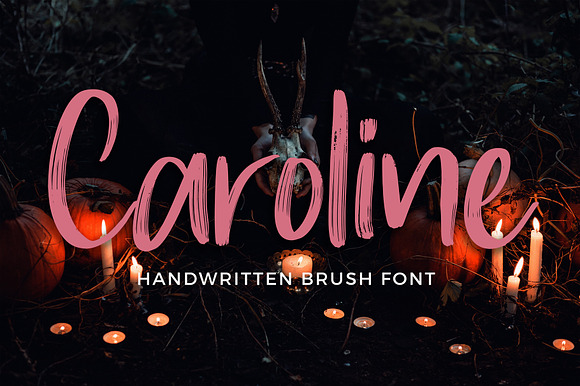 Caroline Handwritten Brush Font preview 8