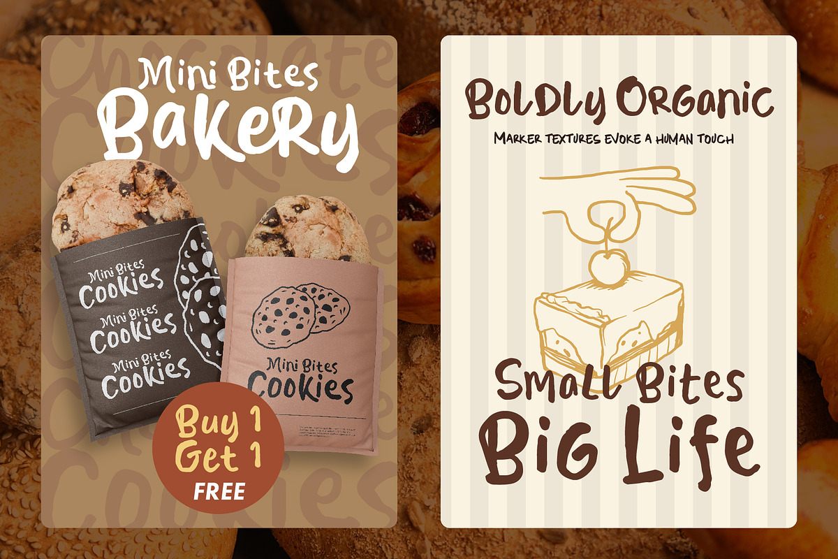 Brumello - Hand-drawn Display Font, a Handwritten Font by Inviline.co (Photo 9 of 12)