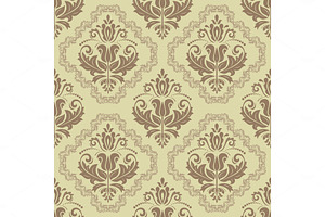 Damask Seamless Vector Pattern, a Pattern Graphic by FineArtStudio