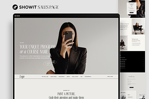 Showit Sales Page for coaches, a Landing Page Template by Digital&Chic
