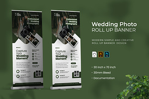 Wedding Photo - Roll Up Banner, a Print Template by VUNIRA