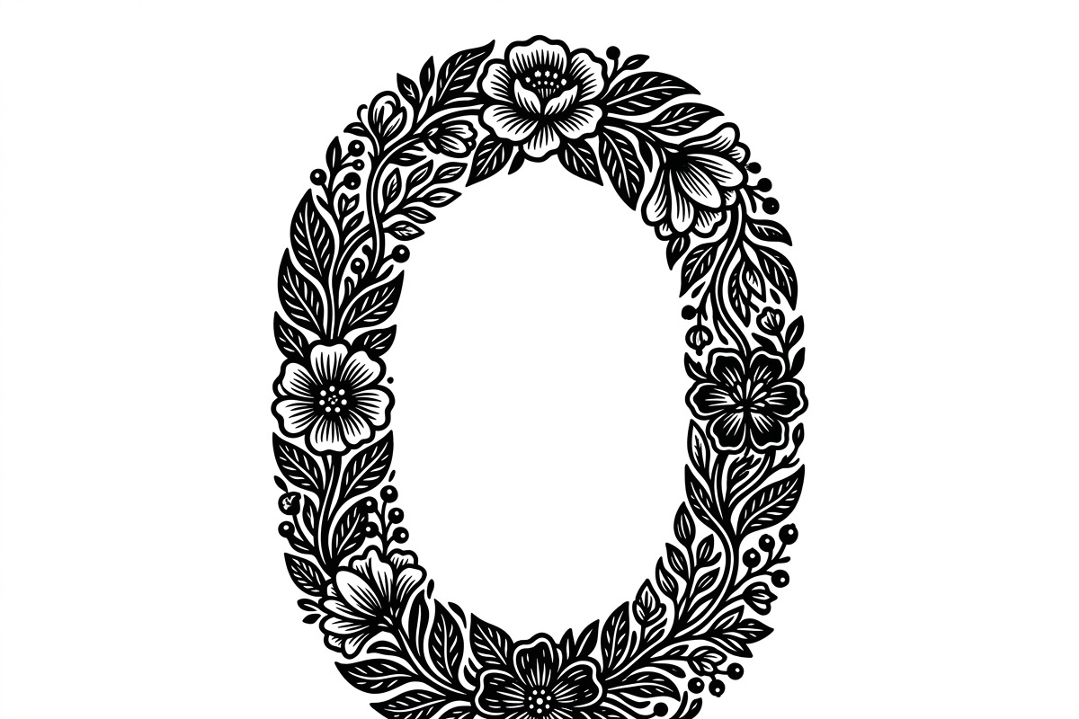50 Elegant Floral Oval Mirror Frame, a Decorative Illustration by Amazin_art (Photo 23 of 34)