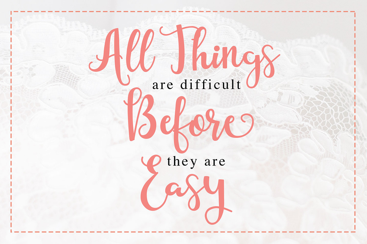 Starlight Script Style, a Script Font by LetterJos (Photo 9 of 12)