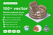 isometric  vector world land mark, an Object Illustration by Mongkees (Thumbnail 1 of 7)