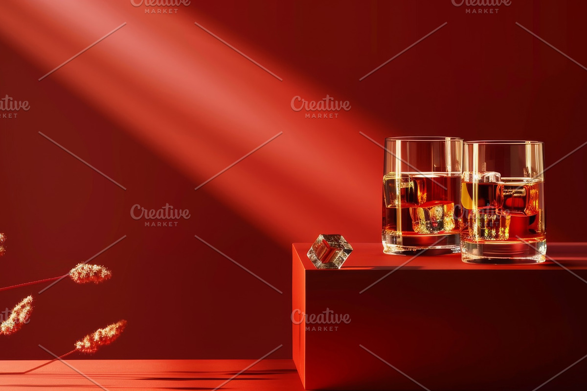 87 whiskey glasses, a Food & Drink Photo by Handmadefont (Photo 87 of 87)