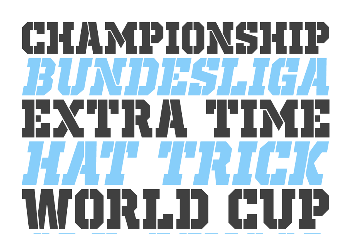 Old School United Font preview 2