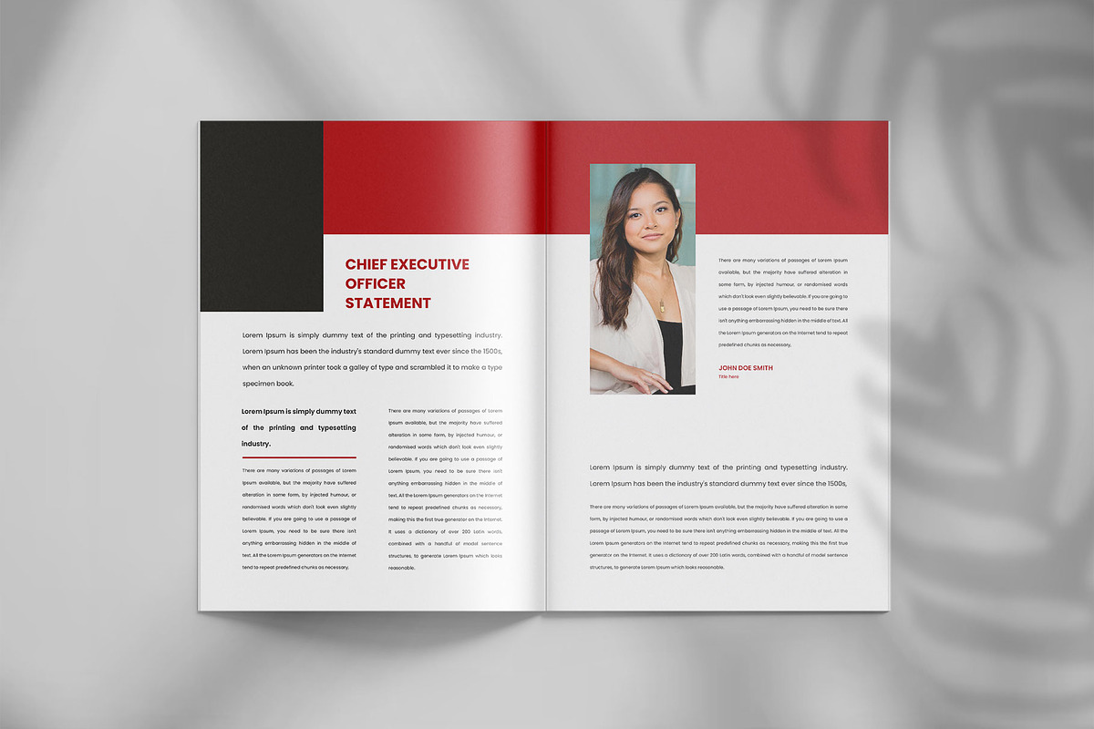 Annual report brochure template, a Brochure Template by Tanmoy Topu (Photo 4 of 12)