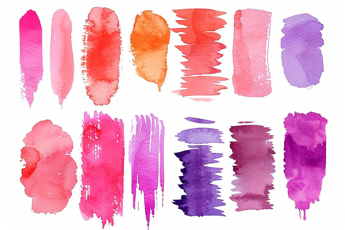 Colorful Watercolor Brush Stroke, an Illustration by Amazin_art (Photo 2 of 7)