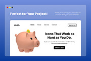 FinTech 3D Finance Icon Pack, a Finance Illustration by twinstd (Thumbnail 4 of 6)