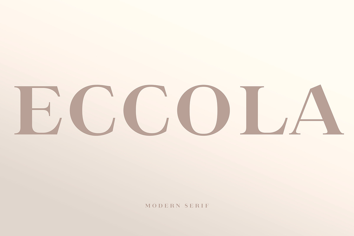 Eccola - Didone Font, a Serif Font by Anya-D (Photo 1 of 17)
