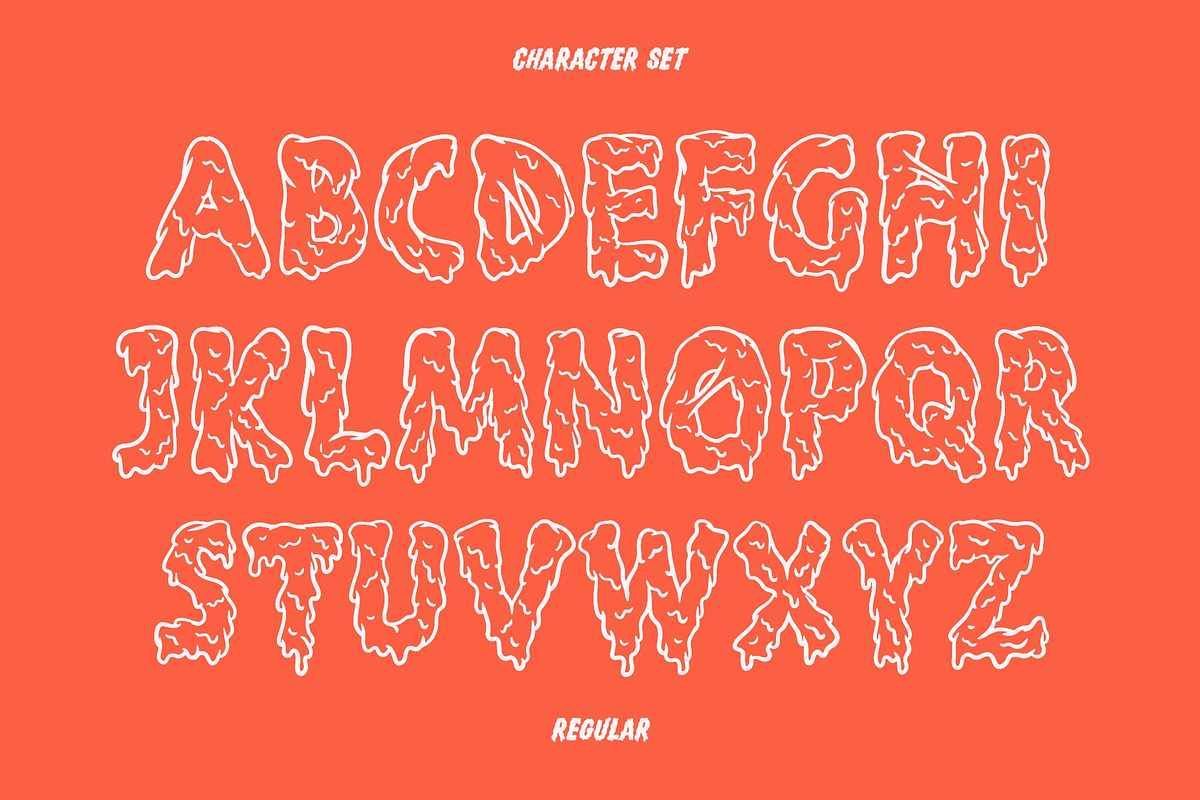 Ghost Slimer Font - Horror Font, a Handwritten Font by ariodsgn (Photo 4 of 9)