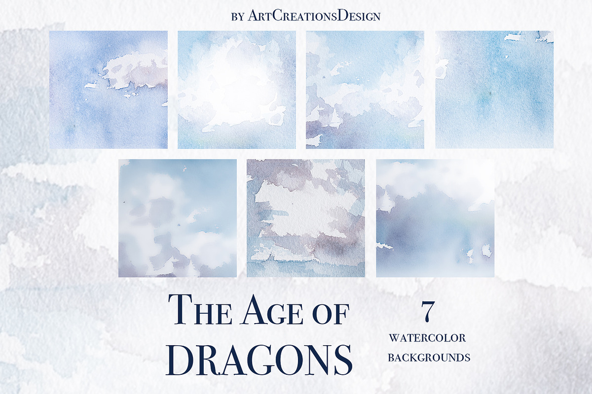 The Age Of Dragons Clipart Set, a Decorative Illustration by ArtCreationsDesign (Photo 16 of 18)