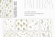 Trendy botany Watercolor collection, an Object Illustration by ArtMaslyana (Thumbnail 4 of 10)