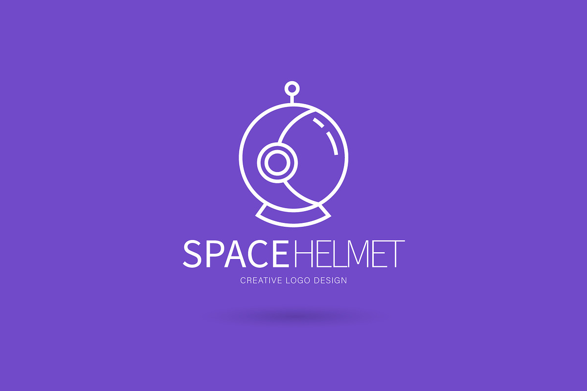 Space helmet logo