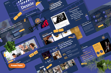 Desnie - Movie Production Powerpoint, a Presentation Template by Dhabee