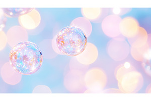 Glittering glass ornaments with, a Holiday Photo by Lermont51