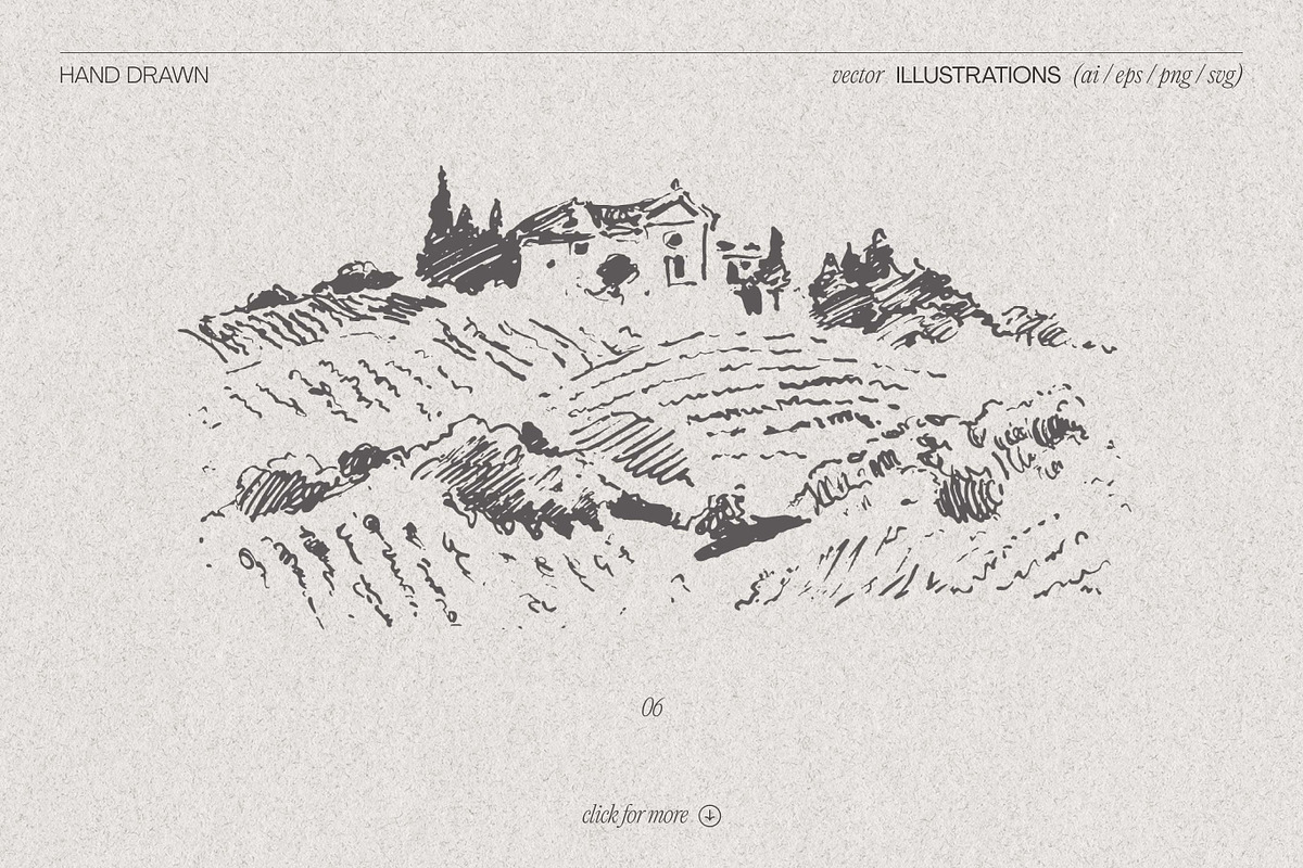 Vineyard drawings, a Decorative Illustration by TheMountBirdStudio (Photo 5 of 8)