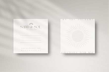 vera | thank you card, a Card Template by atelier marbl